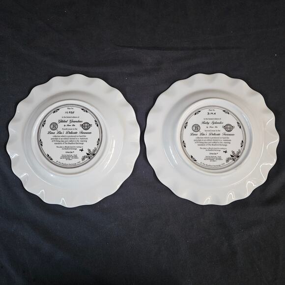Bradford Exchange 1999 Lena Liu's Delicate Treasures Hummingbird Plates (2) - Picture 4 of 7